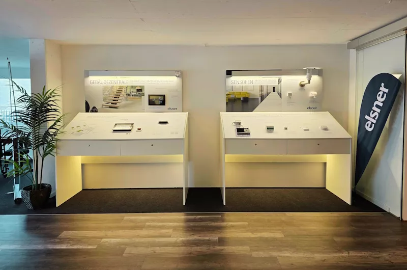 Showroom Elsner Elektronik bei der konavent ag Aarburg