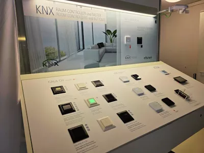 KNX-Taster im Showroom bei konavent ag Aarburg